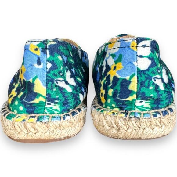 Talbot Izzy Knot Slip On Flat Espadrille Butterfly Garden Sateen Women's Size 8M - Picture 8 of 12